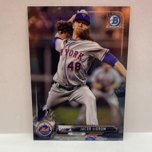 2017 Bowman Chrome Jacob DeGrom Mets #33 (067)